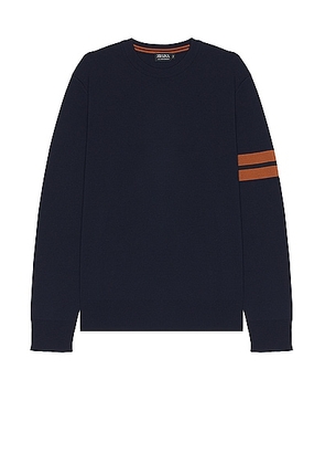 Zegna High Performance Crews Neck Sweater in Navy - Blue. Size 48 (also in 46, 50, 52).