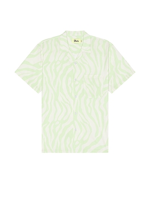 Duvin Design Zebra Shirt in Green. Size M, S, XL/1X.