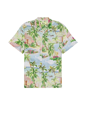 Duvin Design Vacation Daze Shirt in Green. Size L, S, XL/1X.