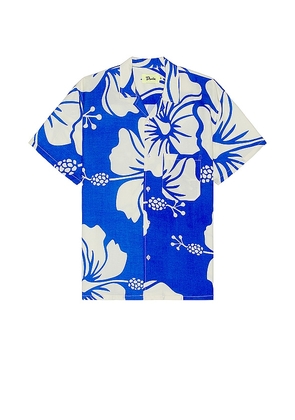 Duvin Design Trouble In Paradise Shirt in Blue. Size L, S, XL/1X.