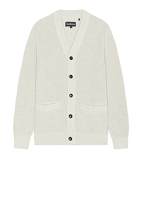 Barbour Howick Cardigan in Whisper White - Beige. Size L (also in M, S, XL/1X).