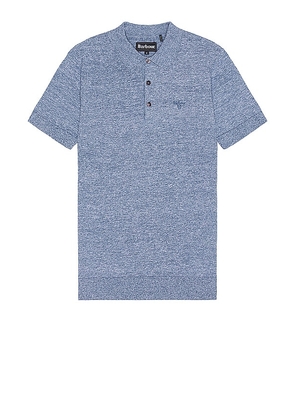 Barbour Buston Knit Polo in Blue. Size M, S, XL/1X.