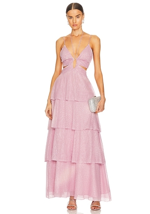 Line & Dot Sophie Maxi Dress in Blush. Size M.