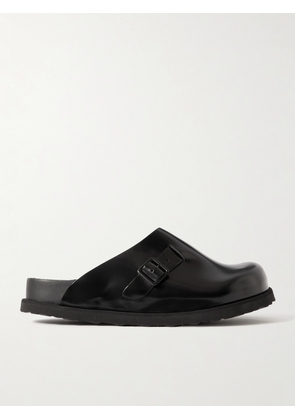 Birkenstock 1774 - Dougal Buckled Glossed-leather Clogs - Black - IT35,IT36,IT37,IT38,IT39,IT40,IT41,IT42