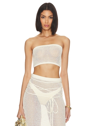 LPA Soline Tube Top in Ivory. Size M, S.