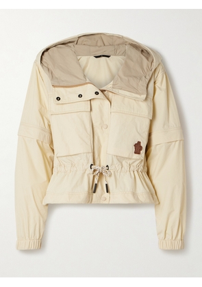 Moncler Grenoble - Limosee Hooded Crinkled-shell Jacket - White - 00,0,1,2,3,4