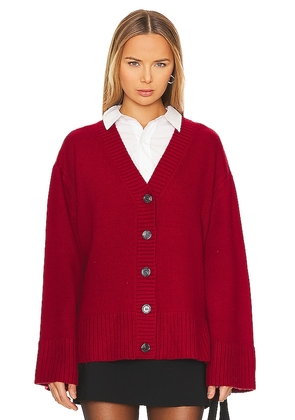 L'Academie Nalo Cardigan in Red. Size XS.
