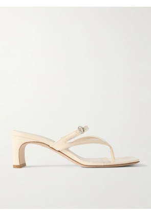 aeyde - Giselle Patent-leather Sandals - Cream - IT35,IT35.5,IT36,IT36.5,IT37,IT37.5,IT38,IT38.5,IT39,IT39.5,IT40,IT40.5,IT41,IT42