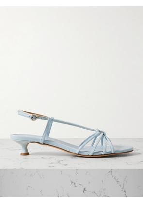 aeyde - Rhonda Glossed-leather Sandals - Blue - IT36,IT36.5,IT37,IT37.5,IT38,IT38.5,IT39,IT39.5,IT40,IT40.5,IT41,IT41.5,IT42