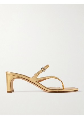 aeyde - Giselle Metallic Leather Sandals - Gold - IT36,IT36.5,IT37,IT37.5,IT38,IT38.5,IT39,IT39.5,IT40,IT40.5,IT41,IT41.5,IT42
