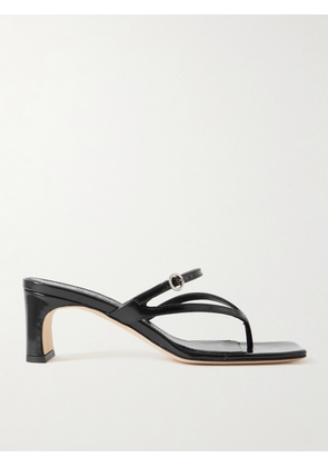 aeyde - Giselle Glossed-leather Sandals - Black - IT35,IT35.5,IT36,IT36.5,IT37,IT37.5,IT38,IT38.5,IT39,IT39.5,IT40,IT40.5,IT41,IT41.5,IT42