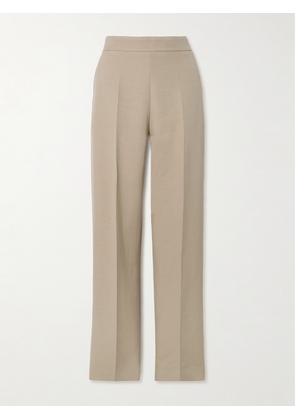TOVE - Ilaria Cotton-blend Straight-leg Pants - Brown - FR34,FR36,FR38,FR40,FR42