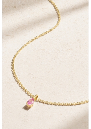 Anita Ko - 18-karat Gold Sapphire Necklace - Pink - One size