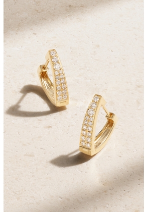 Anita Ko - Huggies 18-karat Gold Diamond Hoop Earrings - One size