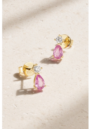 Anita Ko - 18-karat Gold Sapphire And Diamond Earrings - Pink - One size