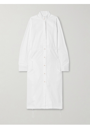 Wales Bonner - Piqué-trimmed Cotton-poplin Midi Shirt Dress - White - IT38,IT40,IT42,IT44,IT46