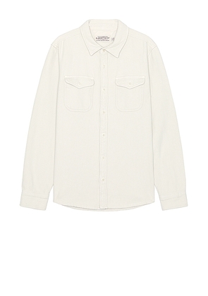 OUTERKNOWN Chroma Blanket Shirt in Cream. Size M, S.