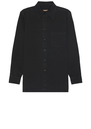 MM6 Maison Margiela Long Sleeve Shirt in Black. Size 46, 48.