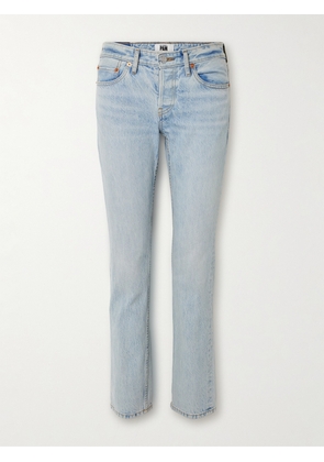 RE/DONE - + Net Sustain + Pamela Anderson The Anderson High-rise Slim-leg Organic Jeans - Blue - 24,26,27,28,29