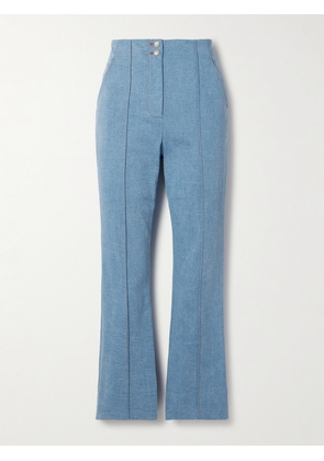 Veronica Beard - Kean Cropped High-rise Flared Jeans - Blue - US0,US2,US4,US6,US8,US10,US12