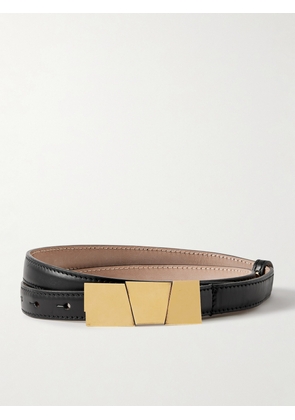 KHAITE - Axel Gold-tone And Leather Belt - Black - 70,75,80,85,90