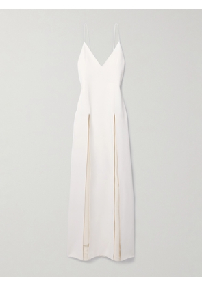 KHAITE - Nonya Crepe Maxi Dress - White - US0,US2,US4,US6,US8,US10