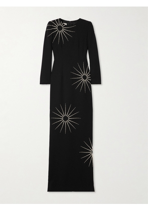 Dries Van Noten - Dalista Embellished Crepe Maxi Dress - Black - FR36,FR38,FR40