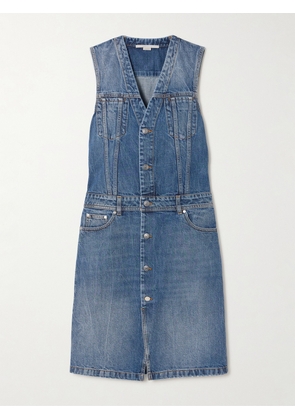 Stella McCartney - + Net Sustain Organic Denim Midi Dress - Blue - xx small,x small,small,medium,large,x large