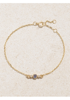 STONE AND STRAND - 14-karat Gold, Sapphire And Diamond Bracelet - One size