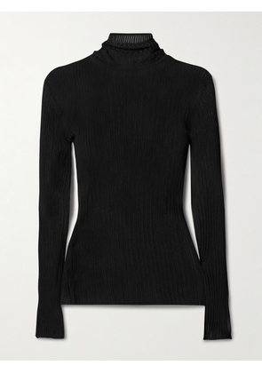 FFORME - Elin Ribbed-knit Turtleneck Sweater - Black - XS/S,M/L