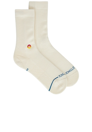 Stance Love Crew Socks in White. Size M.