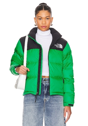 The North Face 1996 Retro Nuptse Jacket in Green. Size M, S, XL/1X, XS.