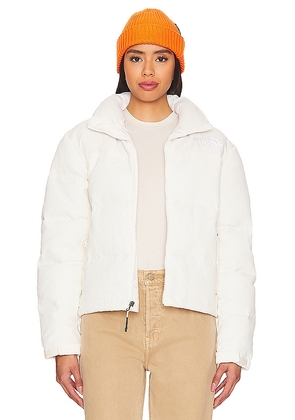 The North Face W 92 Ripstop Nuptse Jacket in White. Size L, S, XL/1X, XS.