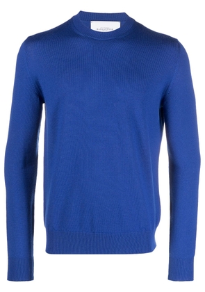 Ballantyne fine-knit wool jumper - Blue