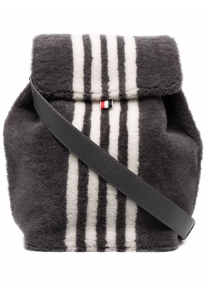 Thom Browne 4-Bar stripe backpack - Grey