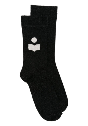 ISABEL MARANT Slazia lurex socks - Black