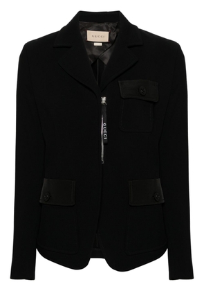 Gucci single-breasted wool jacket - Black