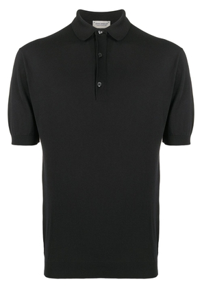 John Smedley short sleeve polo shirt - Black