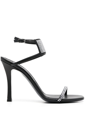 Stella McCartney Stella crystal-embellished 110mm sandals - Black