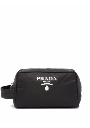 Prada Re-Nylon logo wash bag - Black