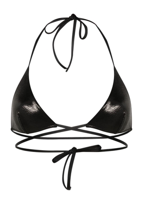 Dsquared2 metallic halterneck bikini top - Black
