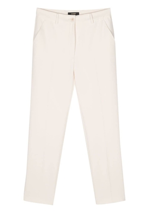 Seventy cropped slim-cut trousers - White