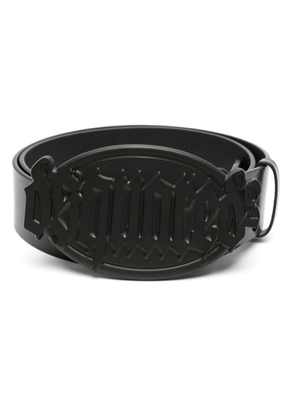 Dsquared2 Gothic logo-buckle leather belt - Black