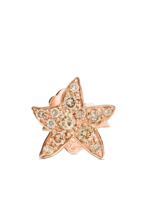 Dodo 9kt rose gold Precious Star earring - Pink