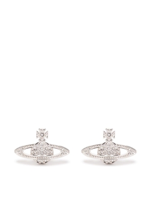 Vivienne Westwood crystal-orb earrings - Silver