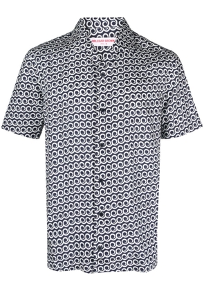 Orlebar Brown Hibbert Lacuna short-sleeved shirt - Blue