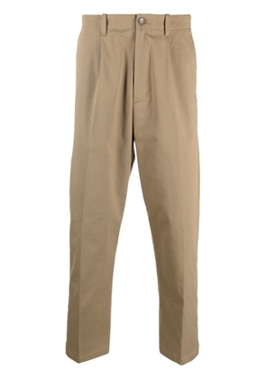ETRO logo straight-leg trousers - Brown