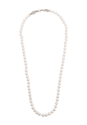 Dsquared2 logo-charm necklace - White
