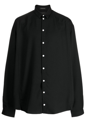 Nicolas Andreas Taralis long-sleeve cotton shirt - Black