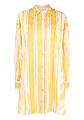 3.1 Phillip Lim striped cotton shirt dress - Yellow